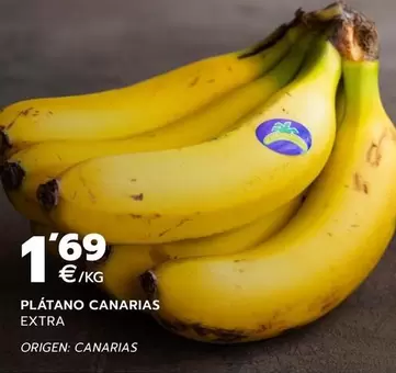 Oferta de Origen - Platano Canarias Extra por 1,69€ en BM Supermercados