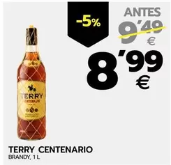 Oferta de Terry Centenario  - Brandy por 8,99€ en BM Supermercados