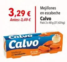 Oferta de Calvo - Mejillones En Escabeche por 3,29€ en SPAR