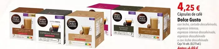 Oferta de Dolce Gusto - Cipésillas De Café por 4,25€ en SPAR