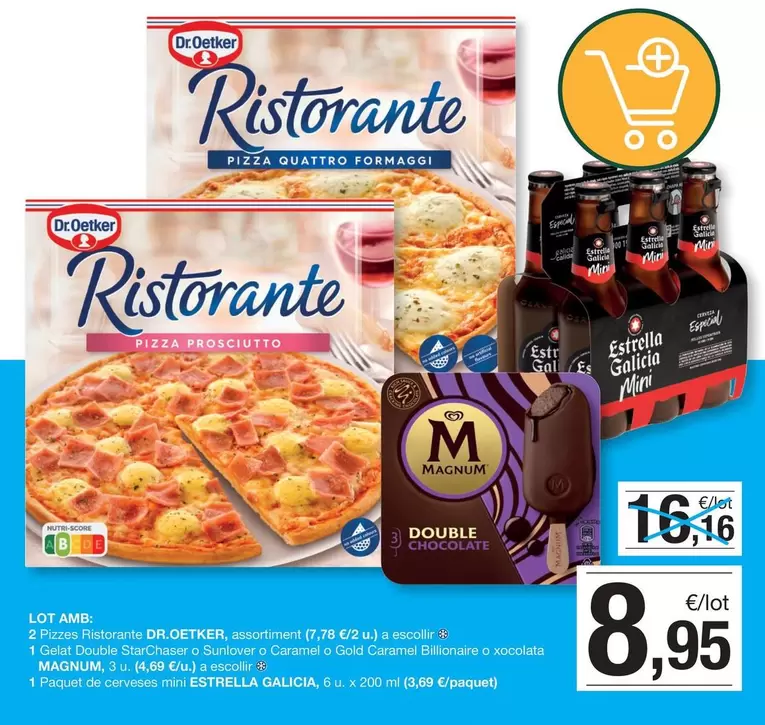 Oferta de Dr Oetker - 2 Pizzas Ristorante por 8,95€ en BonpreuEsclat