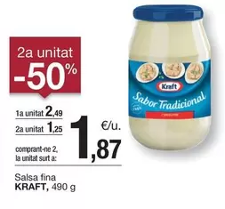 Oferta de Kraft - Salsa Fina por 2,49€ en BonpreuEsclat