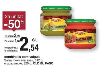 Oferta de Old El Paso - Salsa mexicana suaa por 3,39€ en BonpreuEsclat