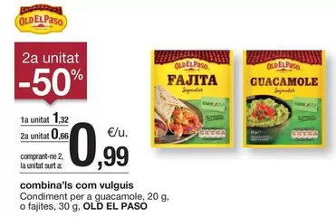 Oferta de Old El Paso - Condiment Per Aguacamole por 1,32€ en BonpreuEsclat