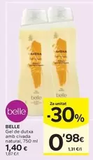 Oferta de Belle - Gel De Dutxa Amb Civada Natural por 1,4€ en Caprabo