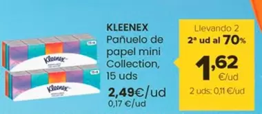 Oferta de Kleenex - Pañuelo De Papel Mini Collection por 2,49€ en Autoservicios Familia