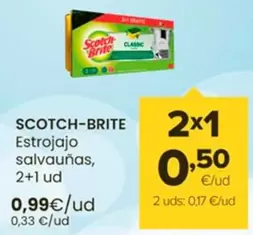 Oferta de Scotch-Brite - Estrojajo Salvauñas por 0,99€ en Autoservicios Familia