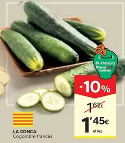 Oferta de La Conca - Cogombre Francés por 1,45€ en Caprabo