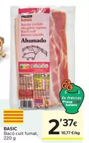 Oferta de Basic - Bacó Cuit Fumat por 2,37€ en Caprabo