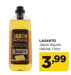 Oferta de Lagarto - Jabón Líquido Natural por 3,99€ en Alimerka