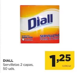 Oferta de Diall - Servilletas 2 Capas por 1,25€ en Alimerka