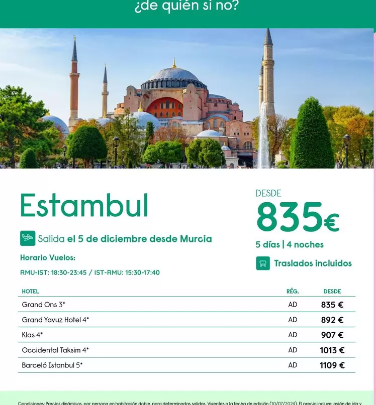 Oferta de Barceló - Estambul por 835€ en Travelplan