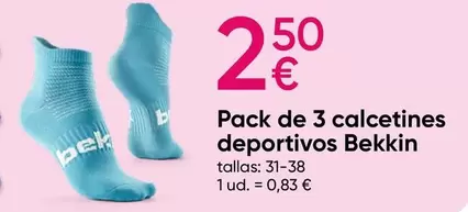 Oferta de Bekkin - Pack De 3 Calcetines Deportivos por 2,5€ en Pepco