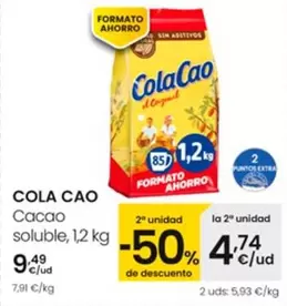 Oferta de Cola Cao - Cacao Soluble por 9,49€ en Eroski