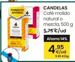 Oferta de Candelas - Café Molido Natural O Mezcla por 4,95€ en Eroski