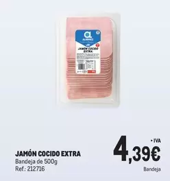 Oferta de Jamon Cocido Extra por 4,39€ en Makro