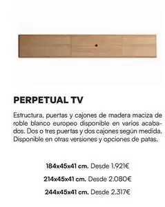 Oferta de Blanco - Perpetual Tv por 2021€ en La Oca