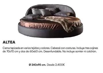 Oferta de Altea - Cama Tapizada En Varios Tejidos Y Colores en La Oca