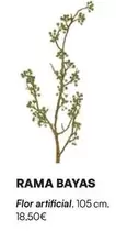 Oferta de Rama Bayas  Flor Artificial por 18,5€ en La Oca