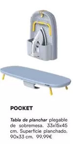 Oferta de Pocket - Tabla De Planchar Plegable De Sobremesa por 99,99€ en La Oca