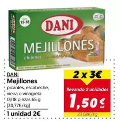 Oferta de Dani - Mejillones por 2€ en Hiper Usera