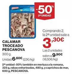 Oferta de Pescanova - Calamar Troceado por 6,6€ en El Corte Inglés