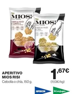 Oferta de Risi - Mios  - Aperitivo por 1,67€ en El Corte Inglés