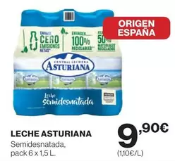 Oferta de La Asturiana - Leche por 9,9€ en El Corte Inglés