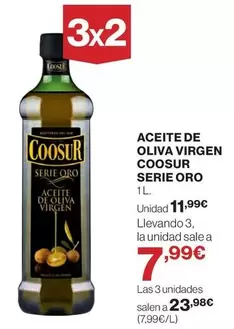 Oferta de Coosur - Aceite De Oliva Virgen Serie Oro por 11,99€ en El Corte Inglés