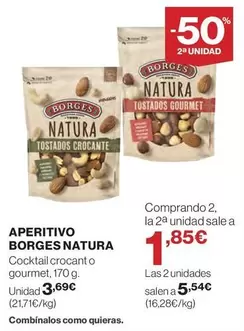 Oferta de Borges - Aperitivo  Natura por 3,69€ en El Corte Inglés