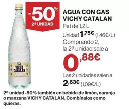 Oferta de Vichy Catalán - Agua Con Gas por 1,75€ en El Corte Inglés