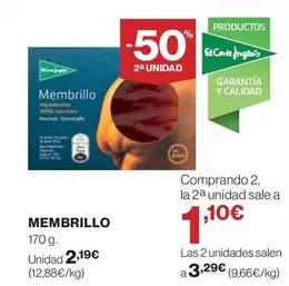 Oferta de El Corte Inglés - Membrillo por 2,19€ en El Corte Inglés