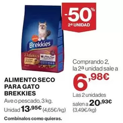 Oferta de Brekkies - Alimento Seco Para Gato por 13,95€ en El Corte Inglés