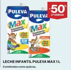 Oferta de Puleva - Leche Infantil Max en El Corte Inglés