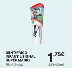 Oferta de Signal - Dentífrico Infantil por 1,75€ en El Corte Inglés