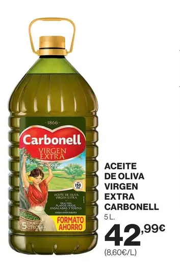 Oferta de Carbonell - Aceite De Oliva Virgen Extra por 42,99€ en El Corte Inglés