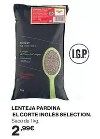 Oferta de Lentejas Pardina por 2,99€ en El Corte Inglés