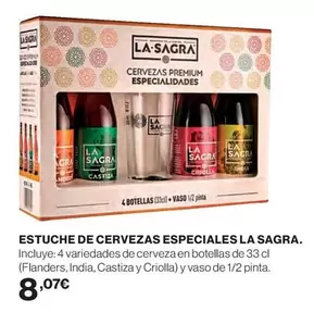 Oferta de Sagra - La Sagra - Estuche De Cervezas Especiales por 8,07€ en El Corte Inglés