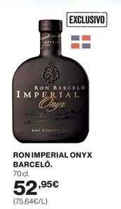 Oferta de Imperial - Onyx Barceló - Ron por 52,95€ en El Corte Inglés