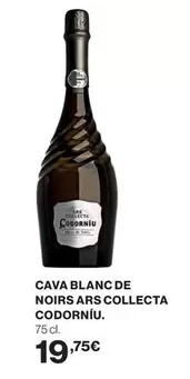 Oferta de Codorniu - Cava Blanc De Noirs Ars Collecta por 19,75€ en El Corte Inglés