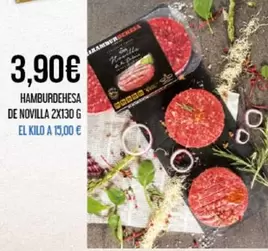 Oferta de Hamburghesa De Novilla por 3,9€ en Claudio