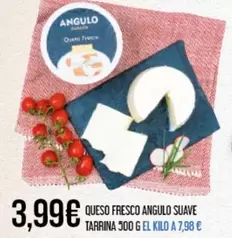 Oferta de Angulo - Queso Fresco  Suave Tarrina por 3,99€ en Claudio