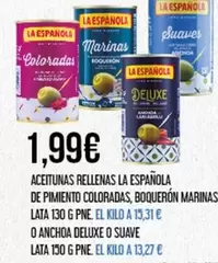 Oferta de La Española - Aceitunas Rellenas por 1,99€ en Claudio