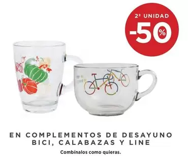 Oferta de En Complementos De Desayuno Bici, Calabazas Y Line en Hipercor