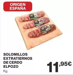 Oferta de Elpozo - Solomillos Extratiernos De Cerdo por 11,95€ en Supercor