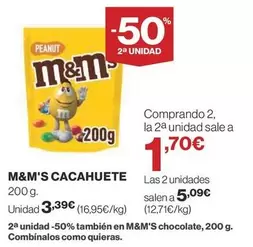 Oferta de M&M's - Cacahuete por 3,39€ en Supercor