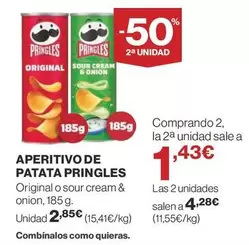 Oferta de Pringles - Aperitivo De Patata por 2,85€ en Supercor