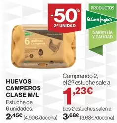 Oferta de Camperos - Huevos Camperos Clase M/l por 2,45€ en Supercor