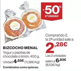 Oferta de Menal - Bizcocho Menal por 4,55€ en Supercor Exprés