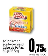 Oferta de Cabo De Peñas - Atún Claro En Aceite De Girasol  por 0,75€ en UNIDE Alimentación